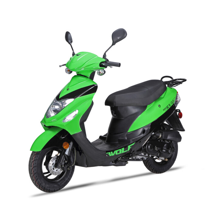 green scooter