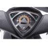 A close up of the speedometer on a motorcycle
