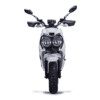 A close up of the front end of a motorcycle
