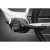 A close up of the front wheel on a bicycle.
