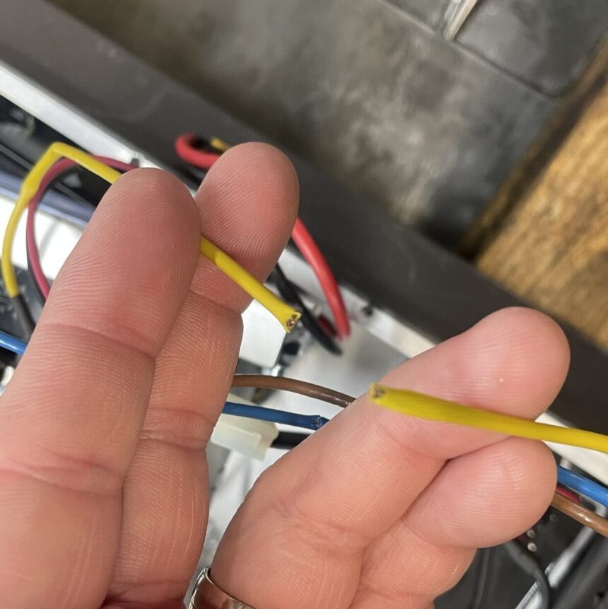 eScooter severed wire